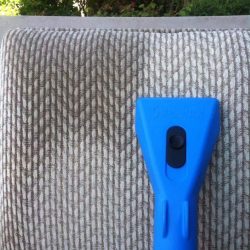 Upholstery Cleaning Before & After - side by side comparison
